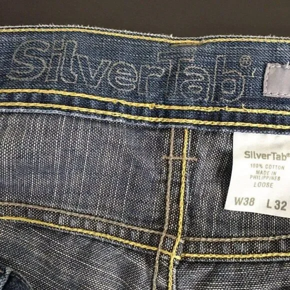 Silver tab Jeans mens size 38/32